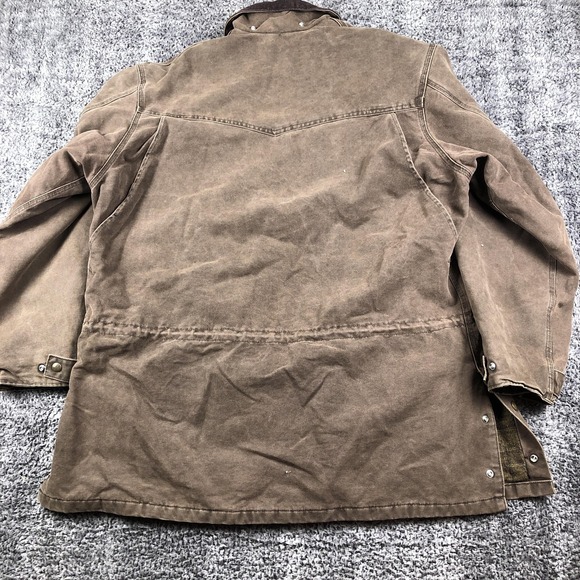 Vintage Carhartt Coat Mens XL Brown Canvas Blanket Lined Corduroy C52 CHT - Picture 3 of 12
